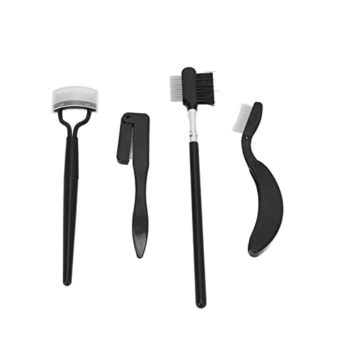 Falten Sie Augenbrauenkamm -Wimpern -Trennstreicher Pinsel Set Tragbares Make up Werkzeug für Mädchen und Frauen Edelstahlzähne, Kompaktes Design von Saluaqui