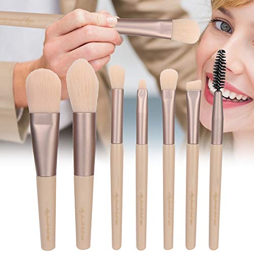 Make-up-Pinsel-Set, Make-up-Pinsel, Kosmetik-Pinsel-Set, Kosmetik-Werkzeuge, Synthetische Grundierung, Puder, Concealer, Lidschatten, Make-up, 7-teiliges Pinsel-Set, Tragbarer von Saluaqui