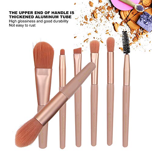 Make-up-Pinsel-Set, Make-up-Pinsel, Kosmetik-Pinsel-Set, Kosmetik-Werkzeuge, Synthetische Grundierung, Puder, Concealer, Lidschatten, Make-up, 7-teiliges Pinsel-Set, Tragbarer von Saluaqui