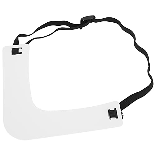 Saluaqui Flexible Kunststoff-Schnurrbart-Trimmführung mit Verstellbarem Elastischem Kopfband, Bartformer-Werkzeug für Männer, 100% Brandneuer Schnurrbartformer aus Weißem von Saluaqui