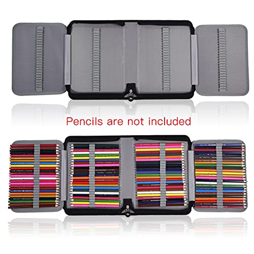 Saluaqui Pencil Case Organizer, Pencil Case, Tragbare Künstler mit Großer Kapazität Studenten Freunde für (Tiefer Kaffee) von Saluaqui