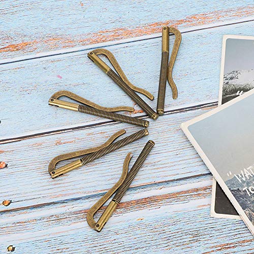 Saluaqui [Wallet Money Clamp/Holder Elektroplattierter Stahl 75 Mm [Anti-Federkaselclip] für Lederbrieftaschen [Golden, Bronze, Schwarz] (antike Bronze) von Saluaqui