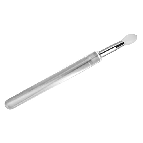 Silikonlippenbürste Doppelseitig Mini -Make -up Applikator Werkzeug für Lippenstift, Lipglasur und Lidschatten Weiches, Ungiftiges Silikon mit Bequemem ABS Griff von Saluaqui