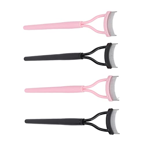 Wimpernabscheider mit Rostfreien Stahlzähne und Schützender Kammabdeckung - Tragbarer Mascara -Wimperndefinitionskosmetikpinsel, 4pcs Wimpernabscheider mit Rostfreien Stahlzähne und Schützender Kammabdeckung - Tragbarer Mascara -Wimperndefinitionskosmetikpinsel, 4pcs von Saluaqui