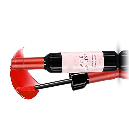 Wine Bottle Lip Gloss Makeup Waterproof Long Lasting Liquid Lipstick Lip Gloss Cosmetic Ladies Gift (RD01) von Saluaqui