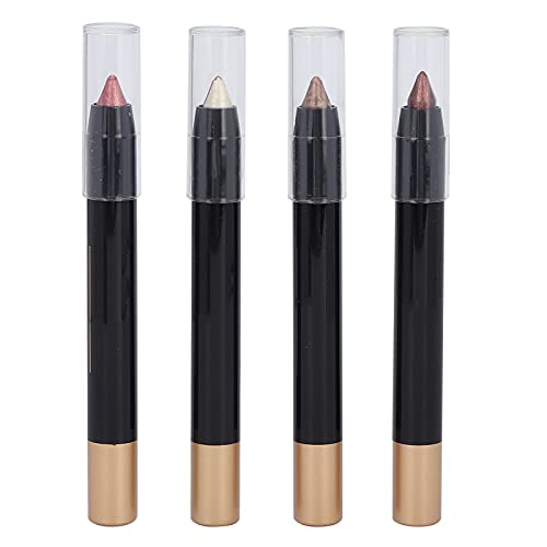 Zweifarbiger Lidschattenstift, Hochpigmentierter, Verbesserter Rotations-Lidschattenstift, für Ein Perfektes Augen-Make-up, 4 Stück X 1,8 G von Saluaqui