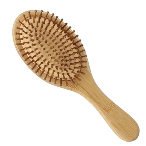 Haarbürste, Bambus-Haarbürste, Lockenbürste, Runde Haarbürste Holz, Anti-Frizz, Entwirrbürste zur Haarentwirrung und Verbesserung der Haartextur, Geeignet für das Kämmen von Männer, Frauen und Kinder Haarbürste, Bambus-Haarbürste, Lockenbürste, Runde Haarbürste Holz, Anti-Frizz, Entwirrbürste zur Haarentwirrung und Verbesserung der Haartextur, Geeignet für das Kämmen von Männer, Frauen und Kinder von Salubohum