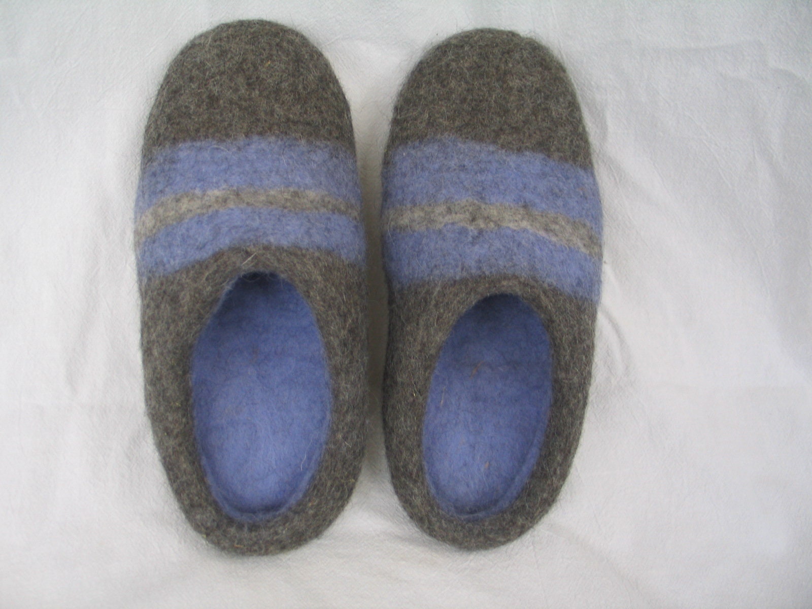 Damen Herren Filzpantoffeln Filzschuhe Hausschuhe Violet-Blau Grau Grau Halvar Ab Gr.36-47 Gummisohle Oder Wollfilzsohle von SalueFilz