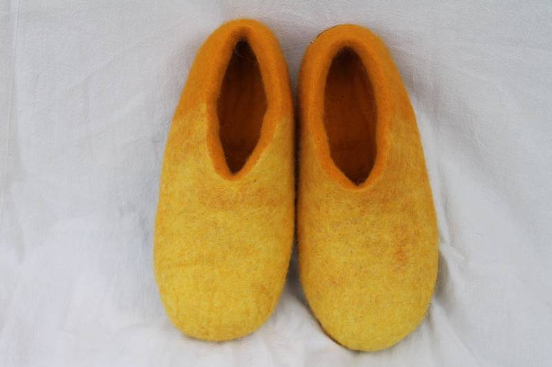 Sonnen Fröhliche Filzpantoffel Gr.36-47 Filzschuhe Puschen Finken Hausschuhe Damen Und Herren von SalueFilz