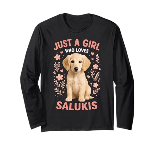 Nur EIN Mädchen, das Saluki liebt Langarmshirt von Saluki Dog