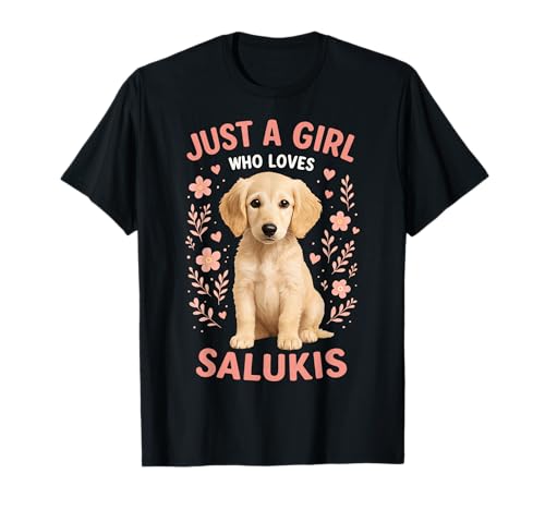 Nur EIN Mädchen, das Saluki liebt T-Shirt von Saluki Dog