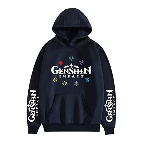 Genshin Impact Hoodie Xiao Venti Klee Hoodie Anime Razor Kaeya Cosplay Kostüm Mit Kapuze Pullover Sweatshirt für Männer Frauen von Salutebaba