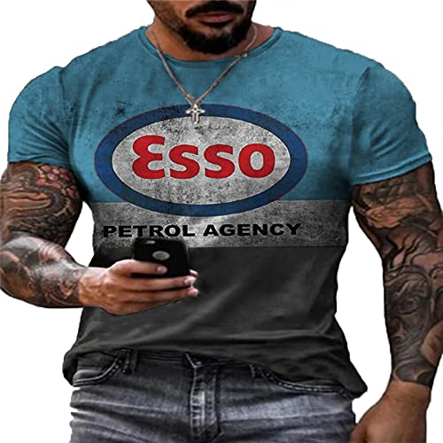 Herren Motor Oil T-Shirt Fashion Letters Print Sommer Tees Tops Kurzarm Sport T-Shirt Herren Motor Oil T-Shirt Fashion Letters Print Sommer Tees Tops Kurzarm Sport T-Shirt von Salutebaba