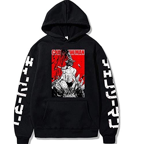 Salutebaba Chainsaw Man Hoodie Anime Kobeni Makima Cosplay Kostüm Power Jacke Mit Kapuze Pullover Sweatshirts für Männer Frauen Jugendliche von Salutebaba