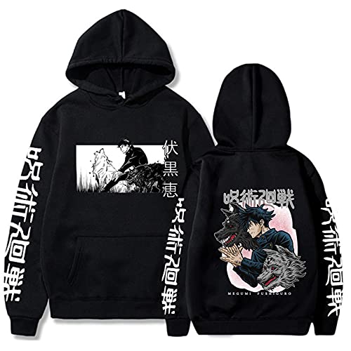 Salutebaba Jujutsu Kaisen Anime Hoodie Megumi Fushiguro Langarm Cosplay Pullover Sweatshirt für Männer/Frauen/Teens von Salutebaba