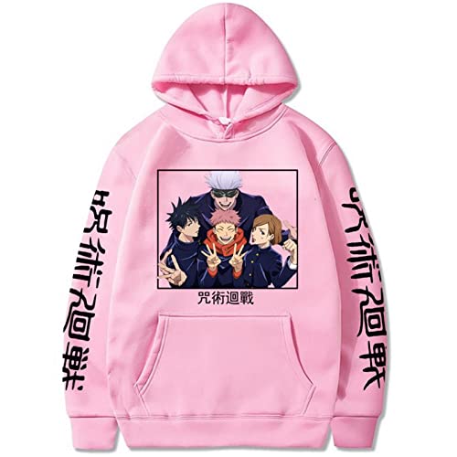 Unisex Jujutsu Kaisen Hoodie Yuji Itadori Gojo Satoru Cosplay Jacke Megumi Fushiguro Sweatshirt Pullover Mantel für Damen Herren von Salutebaba