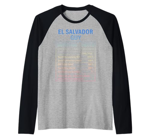 EL Salvador Guy Stolze Salvadorianische Männer Raglan von Salvadoran Culture Humor Gifts