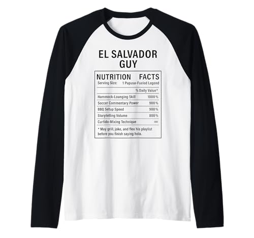 EL Salvador Guy Stolze Salvadorianische Männer Raglan von Salvadoran Culture Humor Gifts