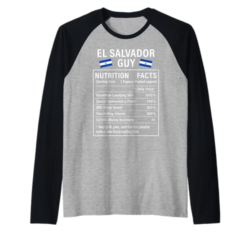 EL Salvador Guy Stolze Salvadorianische Männer Raglan von Salvadoran Culture Humor Gifts