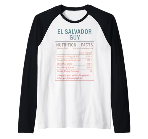 EL Salvador Guy Stolze Salvadorianische Männer Raglan von Salvadoran Culture Humor Gifts