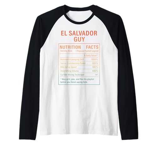 EL Salvador Guy Stolze Salvadorianische Männer Raglan von Salvadoran Culture Humor Gifts
