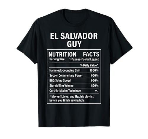 EL Salvador Guy Stolze Salvadorianische Männer T-Shirt von Salvadoran Culture Humor Gifts