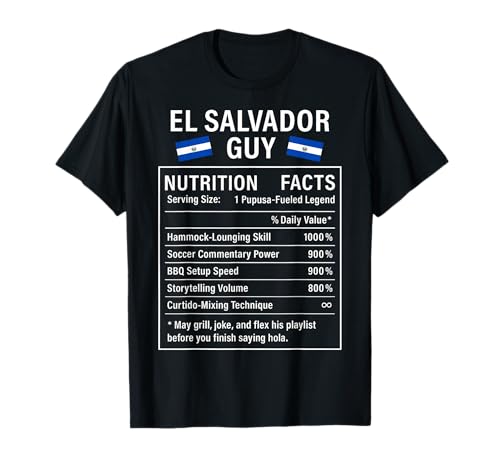 EL Salvador Guy Stolze Salvadorianische Männer T-Shirt von Salvadoran Culture Humor Gifts