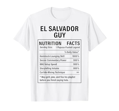 EL Salvador Guy Stolze Salvadorianische Männer T-Shirt von Salvadoran Culture Humor Gifts