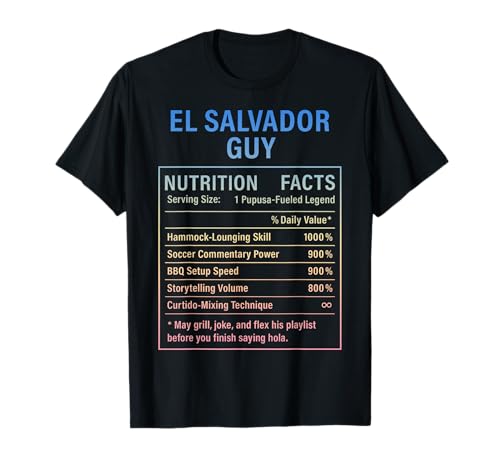 EL Salvador Guy Stolze Salvadorianische Männer T-Shirt von Salvadoran Culture Humor Gifts