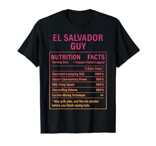 EL Salvador Guy Stolze Salvadorianische Männer T-Shirt von Salvadoran Culture Humor Gifts