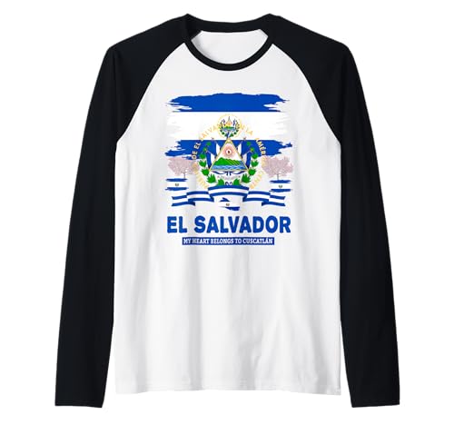 EL Salvador Flaggen-Outfit Idee für Frauen und hispanische Salvadorianische Raglan von Salvadoran Flag Costume Idea For Kids & Toddlers
