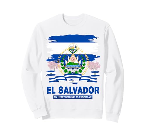 EL Salvador Flaggen-Outfit Idee für Frauen und hispanische Salvadorianische Sweatshirt von Salvadoran Flag Costume Idea For Kids & Toddlers