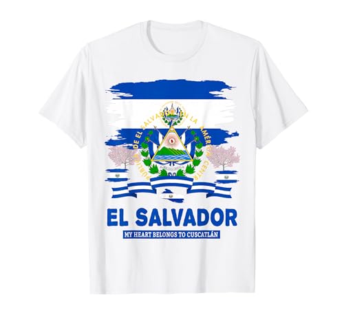 EL Salvador Flaggen-Outfit Idee für Frauen und hispanische Salvadorianische T-Shirt von Salvadoran Flag Costume Idea For Kids & Toddlers