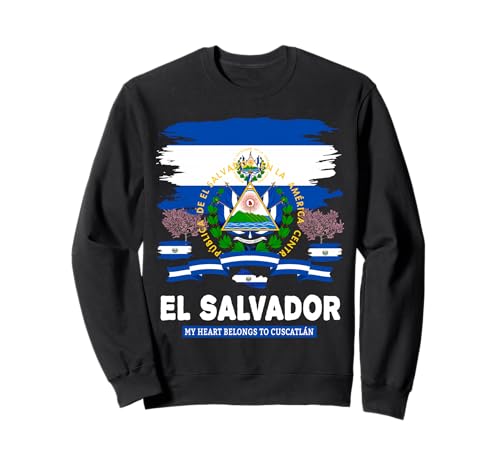 EL Salvador Flaggen-Outfit Idee für Frauen und hispanische Salvadorianische Sweatshirt von Salvadoran Flag Costume Ideas For Kids & Toddlers