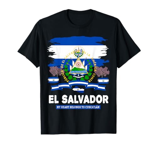 EL Salvador Flaggen-Outfit Idee für Frauen und hispanische Salvadorianische T-Shirt von Salvadoran Flag Costume Ideas For Kids & Toddlers