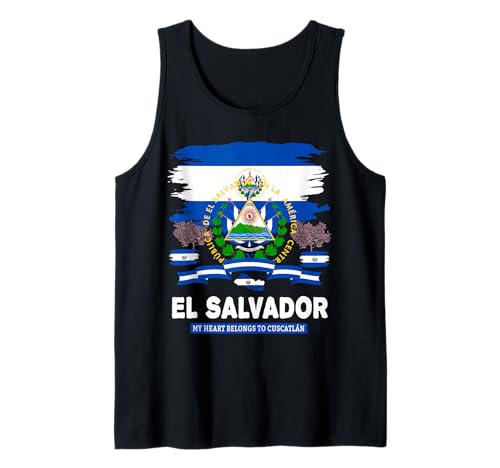 EL Salvador Flaggen-Outfit Idee für Frauen und hispanische Salvadorianische Tank Top von Salvadoran Flag Costume Ideas For Kids & Toddlers