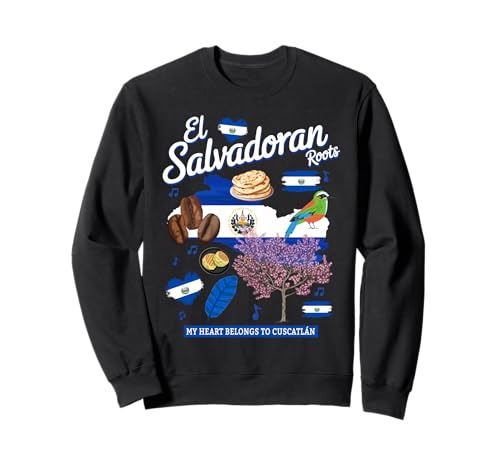 EL Salvador Flagge Kinder Idee & Salvadorianisches Erbe Hispanic Sweatshirt von Salvadoran Flag Themed Culture Ideas For Women