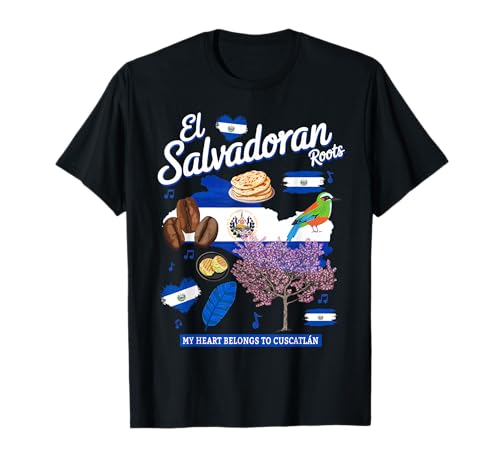 EL Salvador Flagge Kinder Idee & Salvadorianisches Erbe Hispanic T-Shirt von Salvadoran Flag Themed Culture Ideas For Women