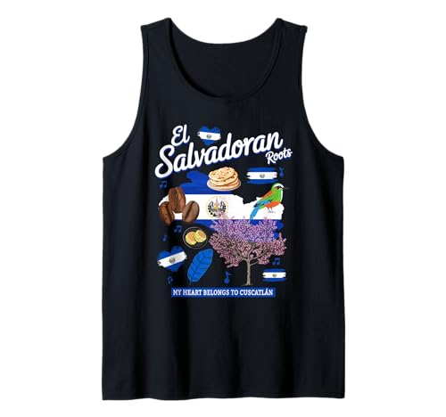 EL Salvador Flagge Kinder Idee & Salvadorianisches Erbe Hispanic Tank Top von Salvadoran Flag Themed Culture Ideas For Women