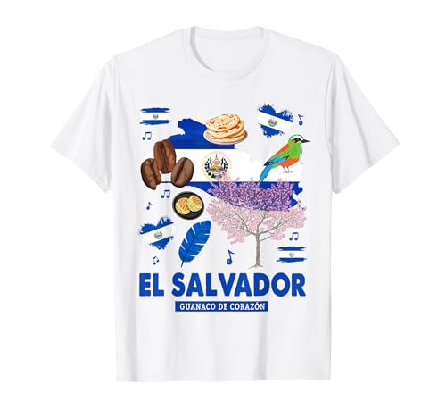 EL Salvador Flaggen-Outfit Idee für Kinder und hispanische Salvadorianer T-Shirt von Salvadoran Hispanic Heritage Month Ideas For Women