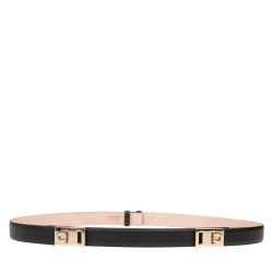 Ferragamo Erweiterbarer Hug-gürtel Aus Schwarzem Leder von Salvatore Ferragamo