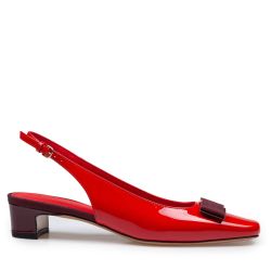 Flammenrote Salvatore Ferragamo Slingback-pumps von Salvatore Ferragamo