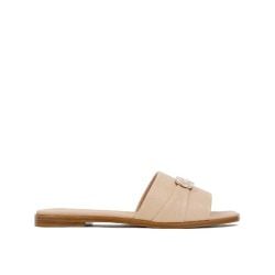 Salvatore Ferragamo Beige Kalbsleder Sandalen Für Damen von Salvatore Ferragamo
