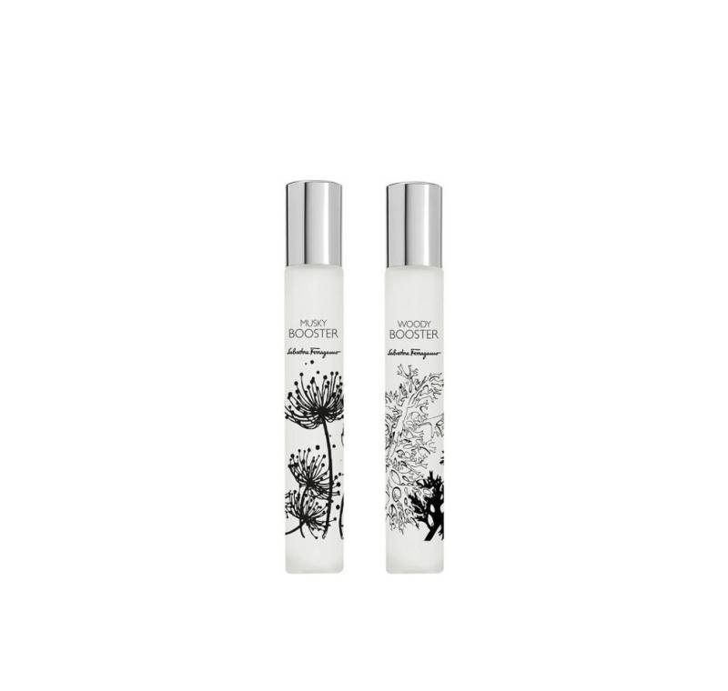 Salvatore Ferragamo Duft-Set Storie Di Seta Booster Kit Set: Woody EdP 10ml + Moschus EdP 10ml von Salvatore Ferragamo