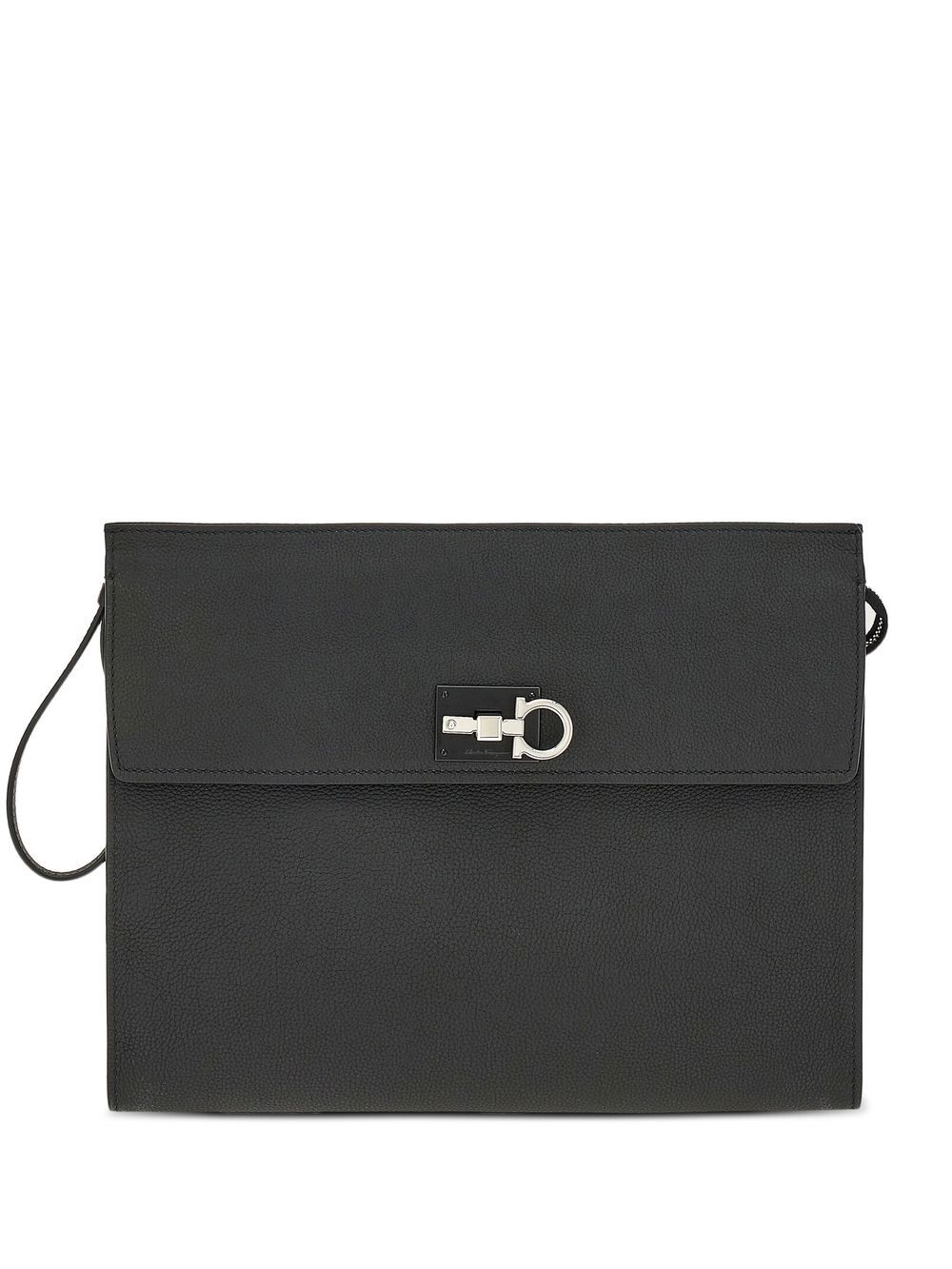 Ferragamo Gancini Studio Clutch - Schwarz von Ferragamo