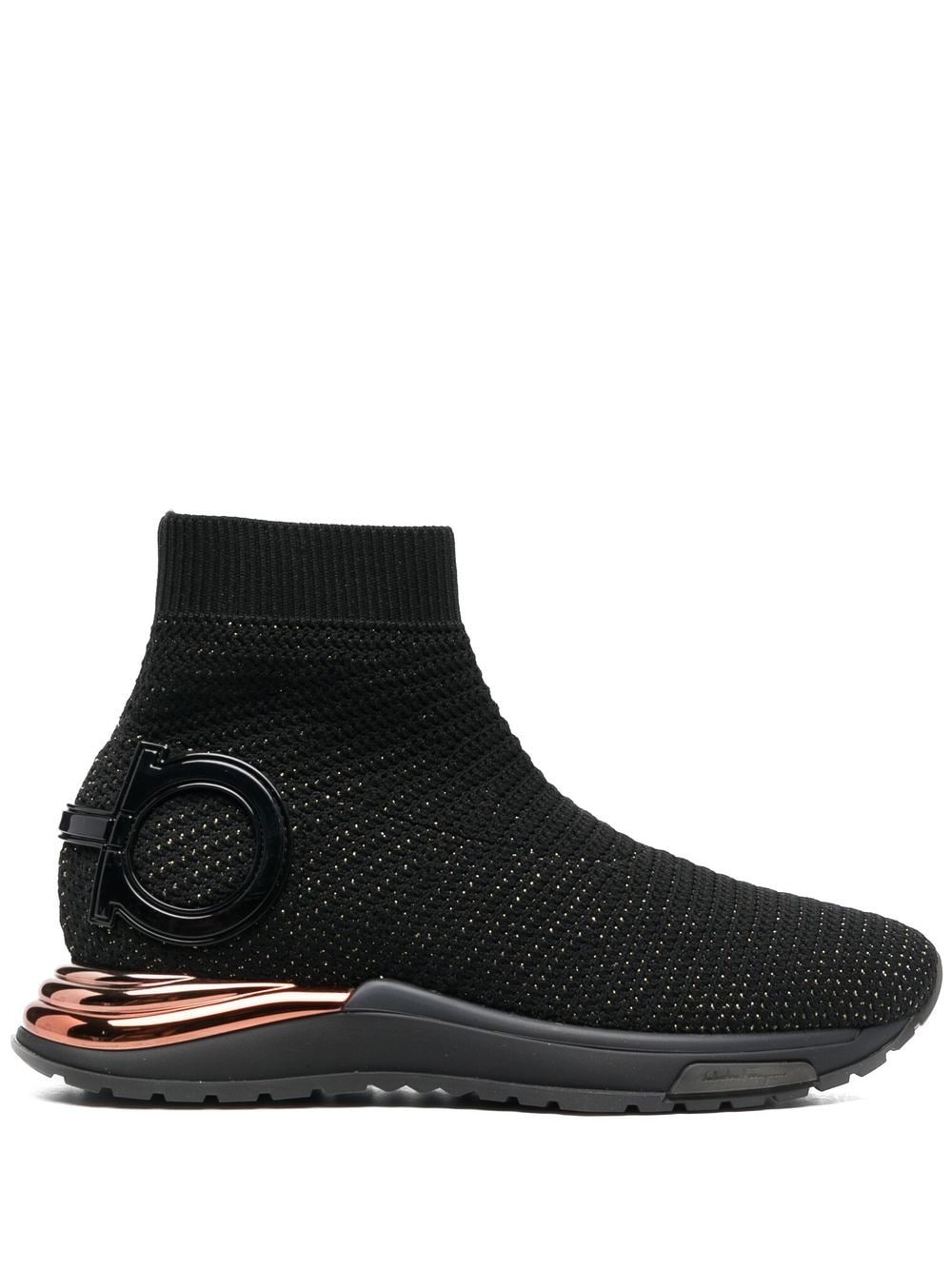 Ferragamo Gardena Sock-Sneakers - Schwarz von Ferragamo