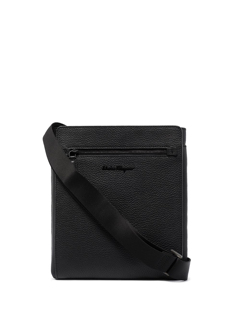 Ferragamo Kuriertasche mit Logo-Schild - Schwarz von Ferragamo