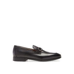 Salvatore Ferragamo Schwarze Leder Slipper Für Herren von Salvatore Ferragamo
