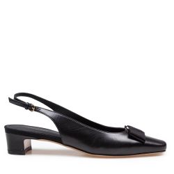 Salvatore Ferragamo Schwarze Slingback-pumps Aus Leder von Salvatore Ferragamo