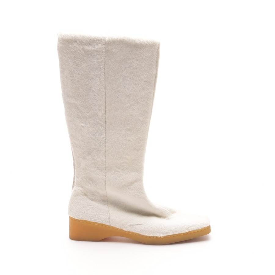 Salvatore Ferragamo Stiefel EUR 37,5 Cream von Salvatore Ferragamo